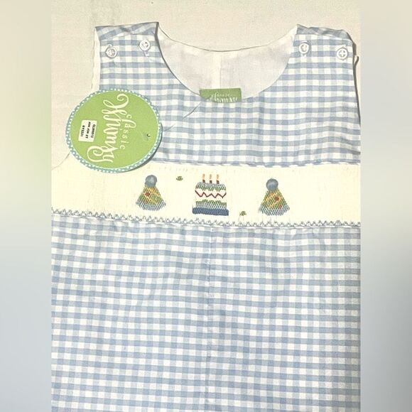 Classic Whimsy Smocked Jon-Jon - Picture 2 of 5